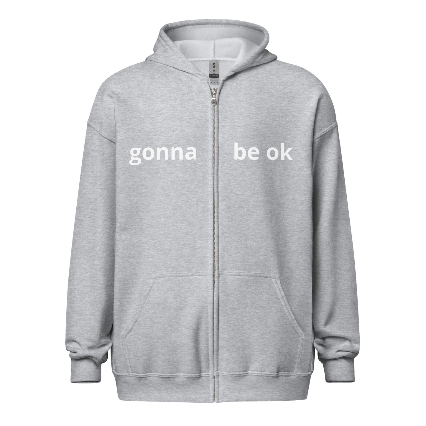 Gonna Be Ok Unisex heavy blend zip hoodie