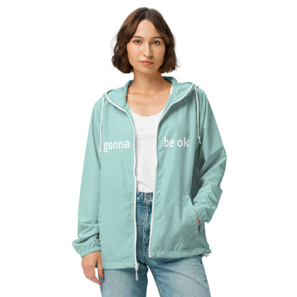 Gonna Be Ok lightweight zip up windbreaker